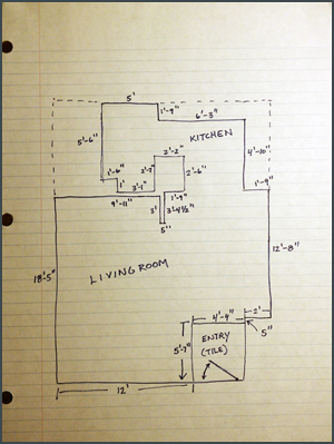 Floor plan sketch