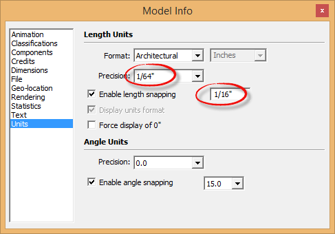 sketchup precision
