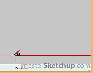 SketchUp rectangle dimensions