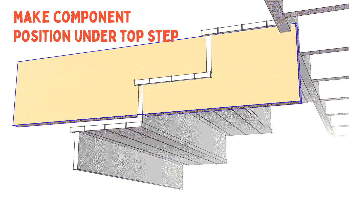 Modeling a stringer in SketchUp