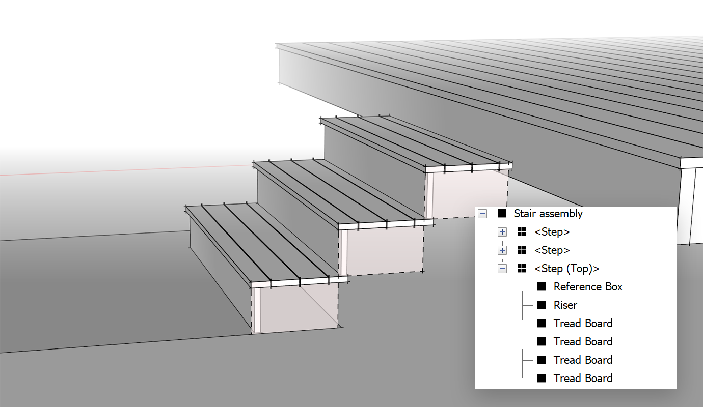 Adjust treads as needed