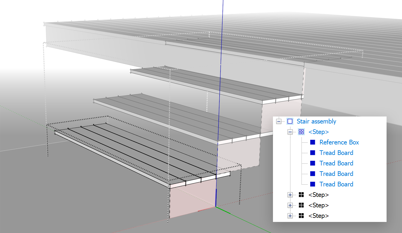Add tread groups to the Step component