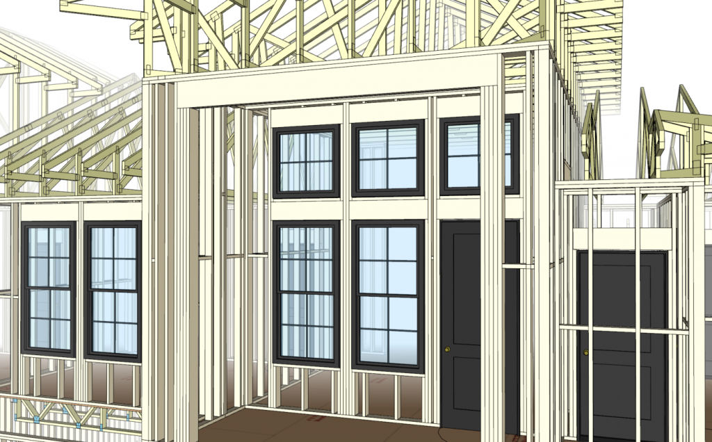 Medeek Wall extension framing doors and windows